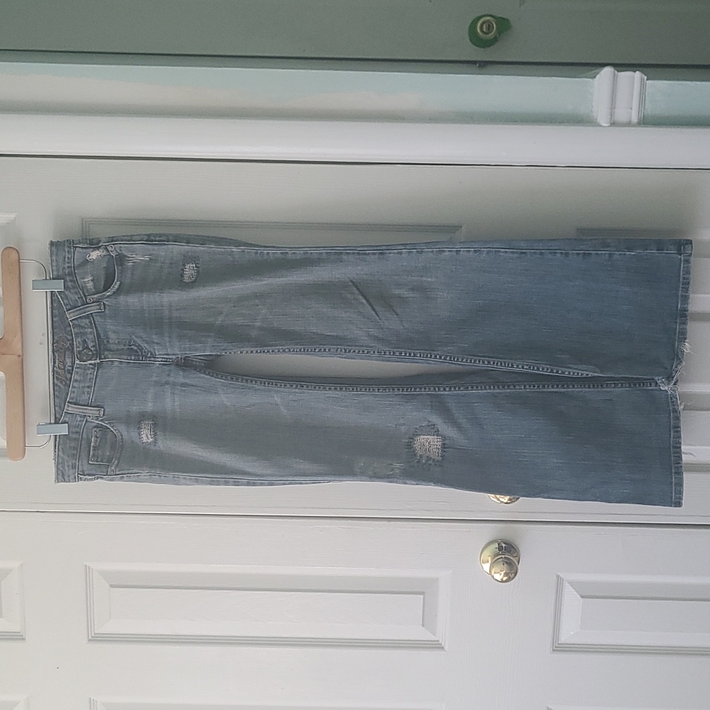 Y2K ultra low rise wide leg flare jeans